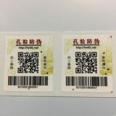 Non-Removable Paper Labels 5000 Labels Per Pack Customzied Shape Double Layer