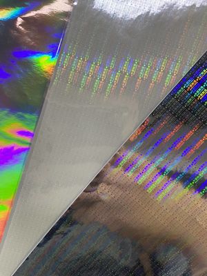 Laser Security Anti Counterfeit Labels Scratch-resistant with Permanent Silver Adhesive