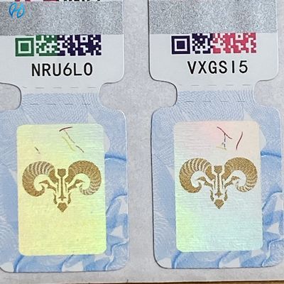 Paper Qr Code Hologram Sticker Label Works With Most QR Code Scanning Apps for QR Code Sticker Label on Paper
