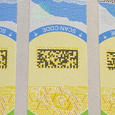 Protection Anti Counterfeit Sticker in CMYK Color for Authenticity