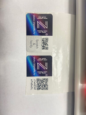 Permanent Or Removable Adhesive Double Layer Labels Incorporating Fluorescence Printing and Matte Or Glossy Finish Designed for Packaging Labels