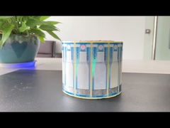 El timbre fiscal de impuesto sobre el tabaco del color de CMYK Pantone etiqueta la etiqueta engomada de falsificación anti de la cáscara de huevo