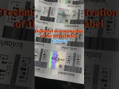 Demostración técnica de la etiqueta de la fiesta