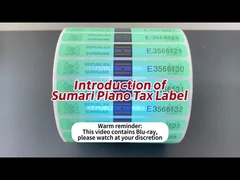 Customized Tax Stamp Duty Anti-Counterfeit Holographic / Security Design